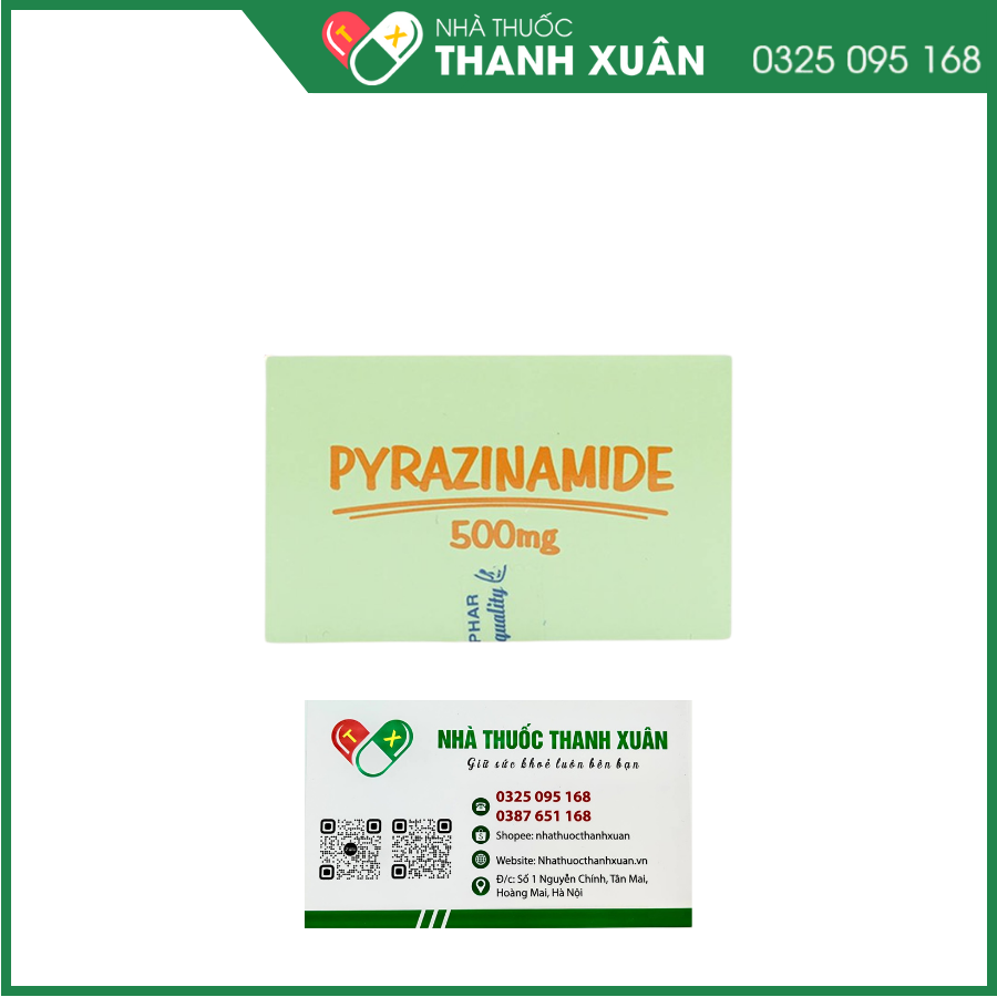 Rx Pyrazinamide 500mg trị bệnh lao